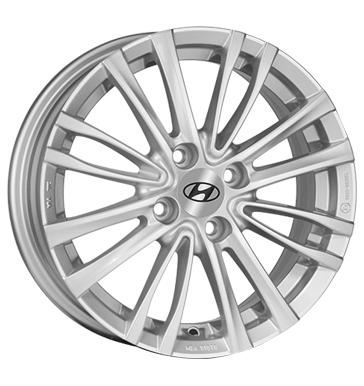 Hyundai INSTER Winterkomplettrad, Manik silber, 6x15 ET46 + Hankook W462