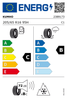 Hyundai KONA SX2 Winterkomplettrad,  Stahl, 6,5x16 ET44 + Kumho, WinterCraft WP52