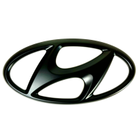 Hyundai Emblem front schwarz - matt, i30N Hatchback /...