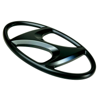 Hyundai Emblem front schwarz - matt, i30N Hatchback /...