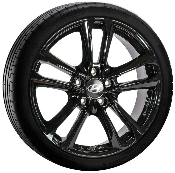 Hyundai Tucson NX4 Winterkomplettrad, Padang Black 7x17 ET43,5 + Pirelli, Powergy Winter 2 + TPMS