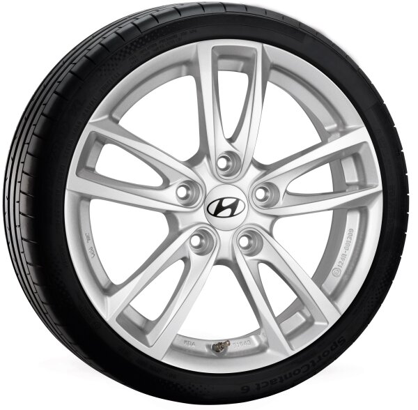 Hyundai KONA SX2 Winterkomplettrad, Rimba Silver, 6,5x16 ET 50 + Kumho, WinterCraft WP52