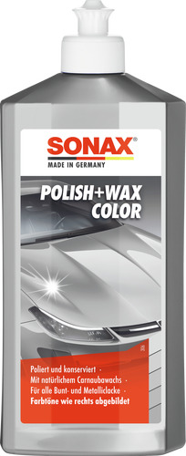 SONAX Polish+Wax Color silber/grau