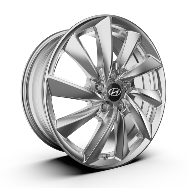 Hyundai IONIQ 6 winterkomplettrad, Paksa silver, 7,5x18 ET50 + Hankook iON i*cept (IW01) + TPMS