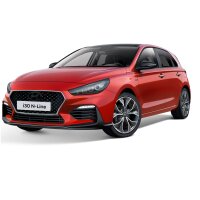 Hyundai Embleme schwarz - Set Front & Heck, i30PD...