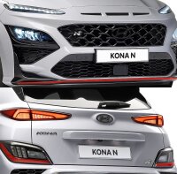 Hyundai Embleme schwarz - Set Front & Heck, Kona N