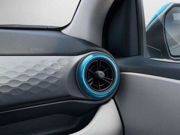 Designblende Innenraumbelüftung - Turquoise, i10 AC3