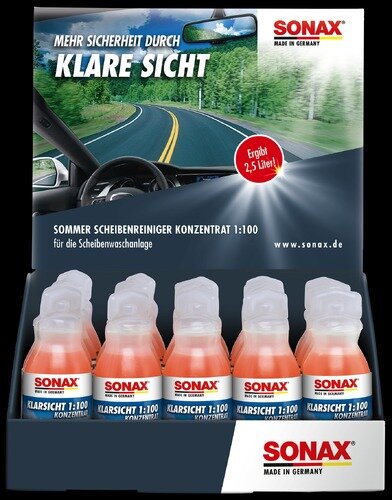 SONAX KlarSicht 1:100 Konzentrat Thekendisplay