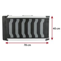 3-fach Teleskop-Rampe, Aluminium/TPR