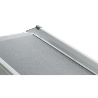 2-fach Teleskop-Rampe, Aluminium/Sandpapier